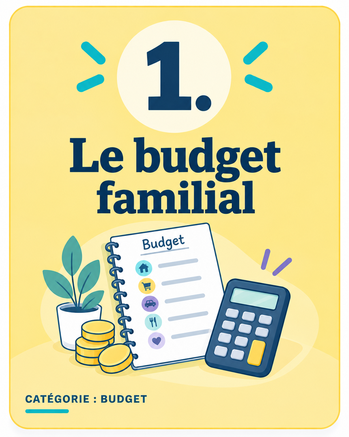 Illustration du budget familial et des dépenses d’un ménage