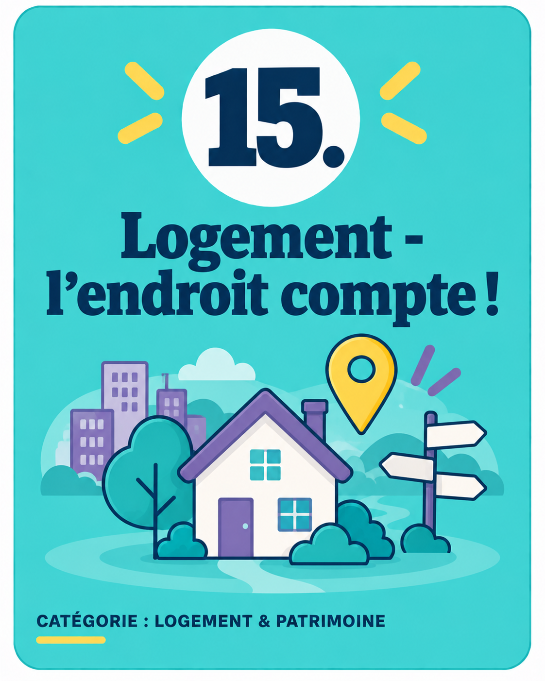 Illustration d’une maison et de son emplacement