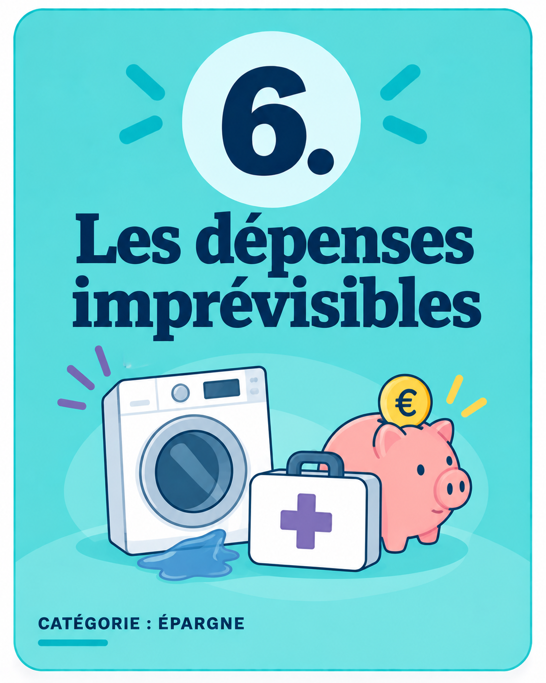 Illustration des dépenses imprévues et de l’épargne de précaution